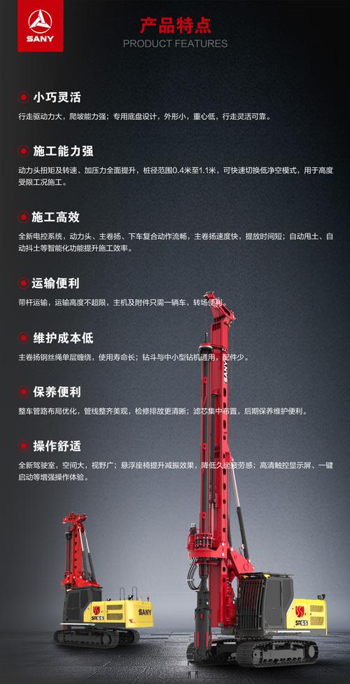 三一SR65-S旋挖鉆機(jī) 高效靈活，基礎(chǔ)施工利器